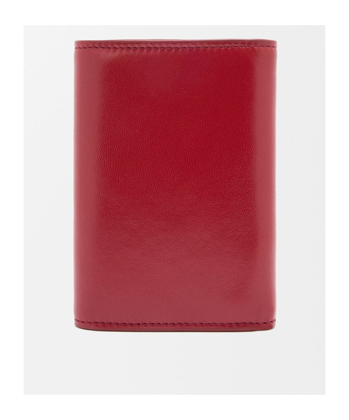Shop Loewe Puffer Anagram Small Vertical Wallet In Shiny Nappa Calfskin In Red