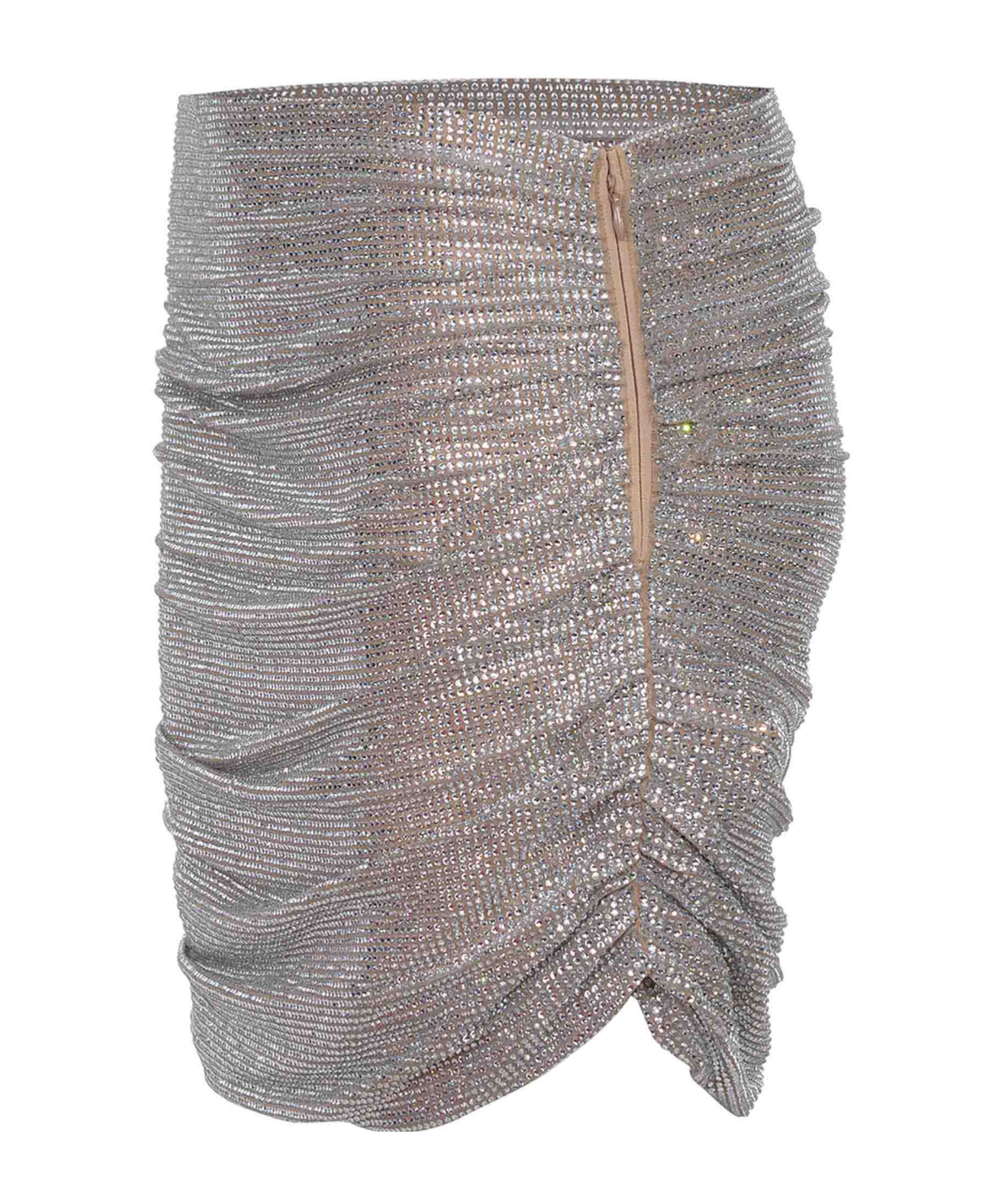 Giuseppe Di Morabito Crystal Embellished Skirt In Gray