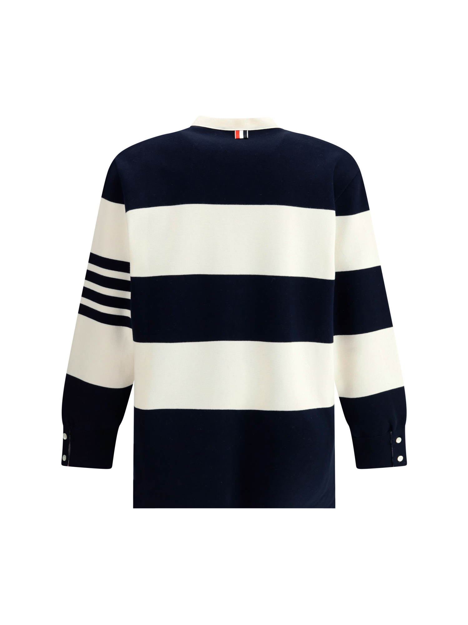 Shop Thom Browne Striped Cardigan In Black