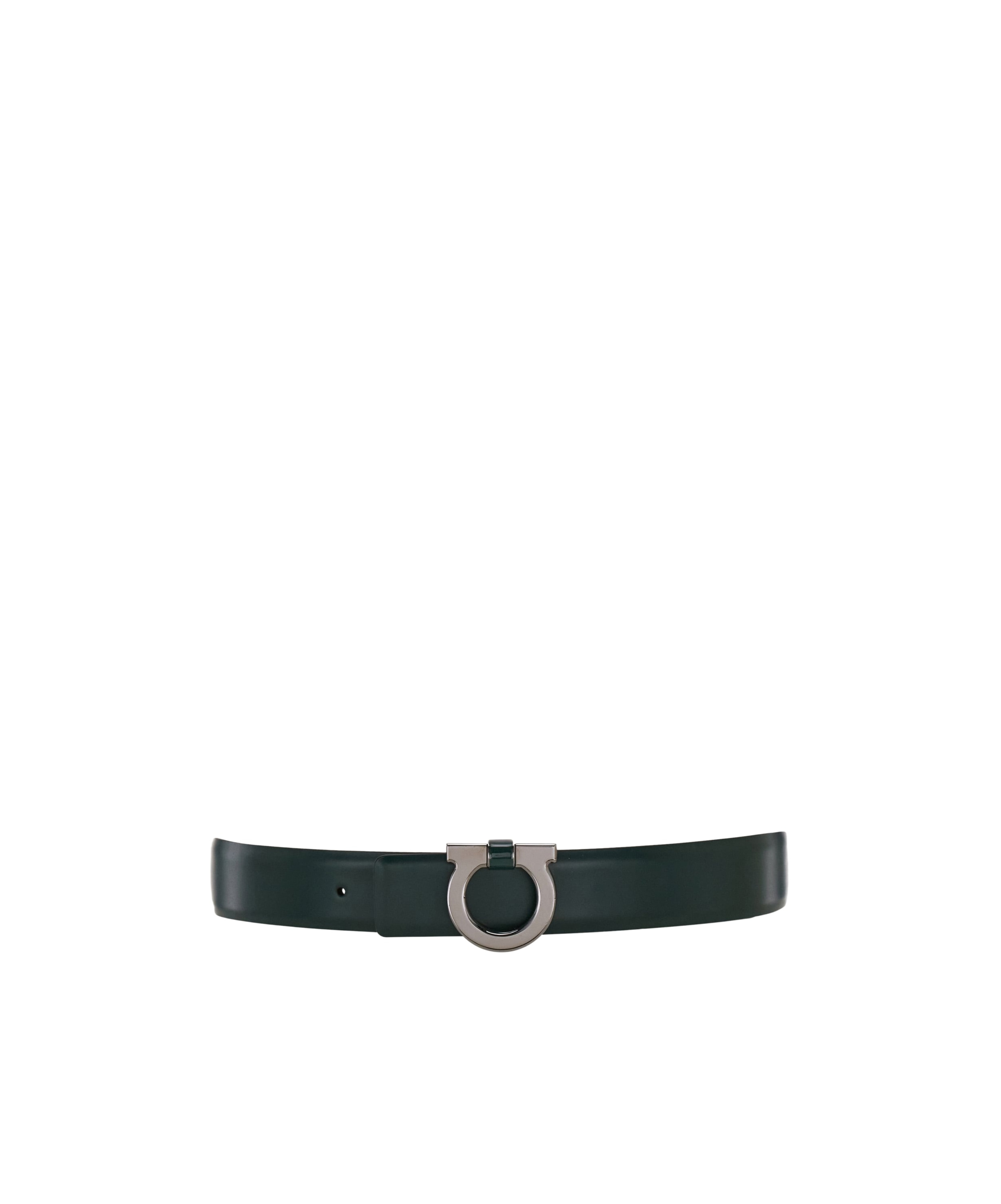 Ferragamo Reversible And Adjustable Belt In Green