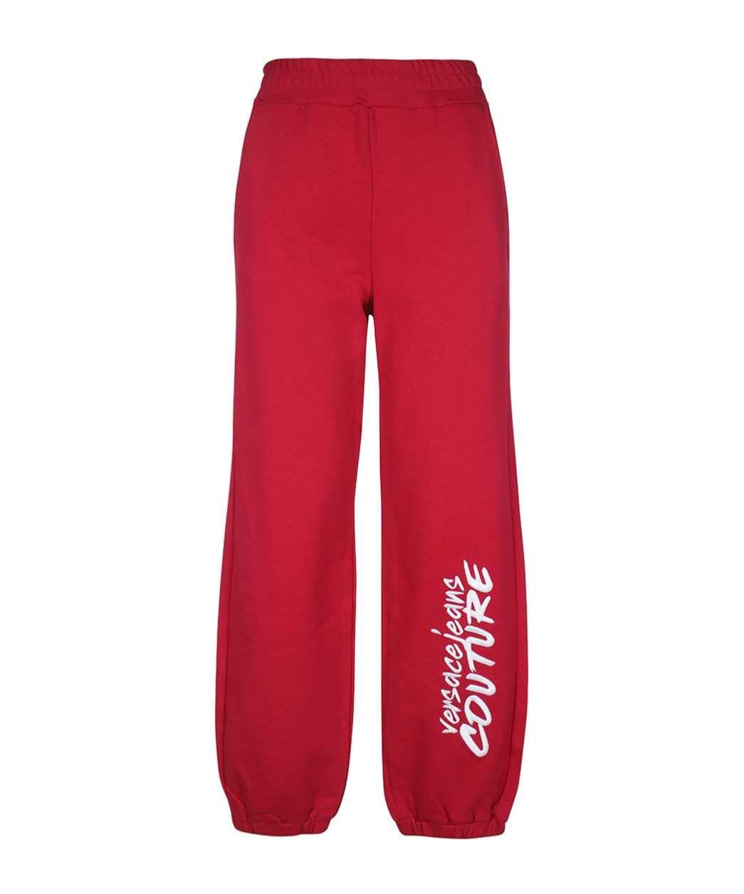 Versace Jeans Printed Sweatpants In Red
