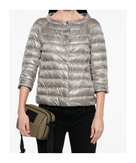 Shop Herno Quilted Jacket In Gray