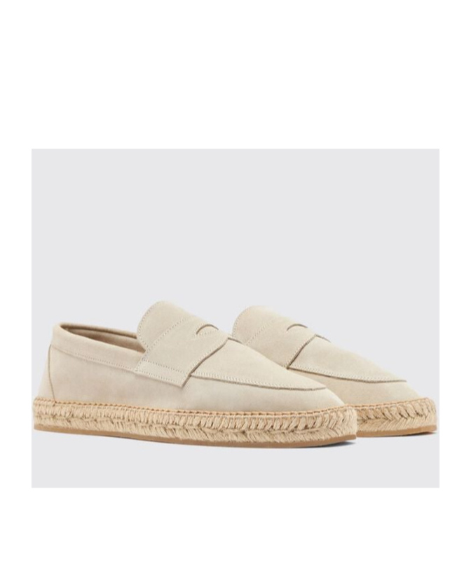 Scarosso Diego Suede Espadrilles In Neutrals