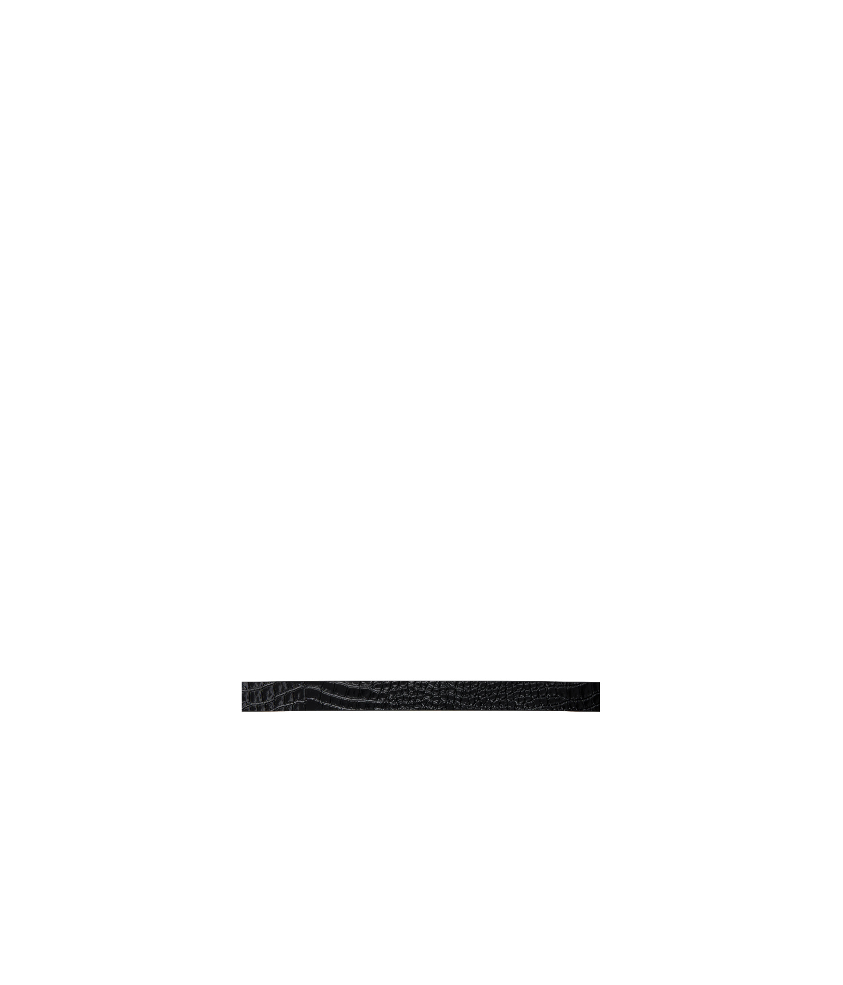 Vivienne Westwood Line Orb Buckle Belt In Black