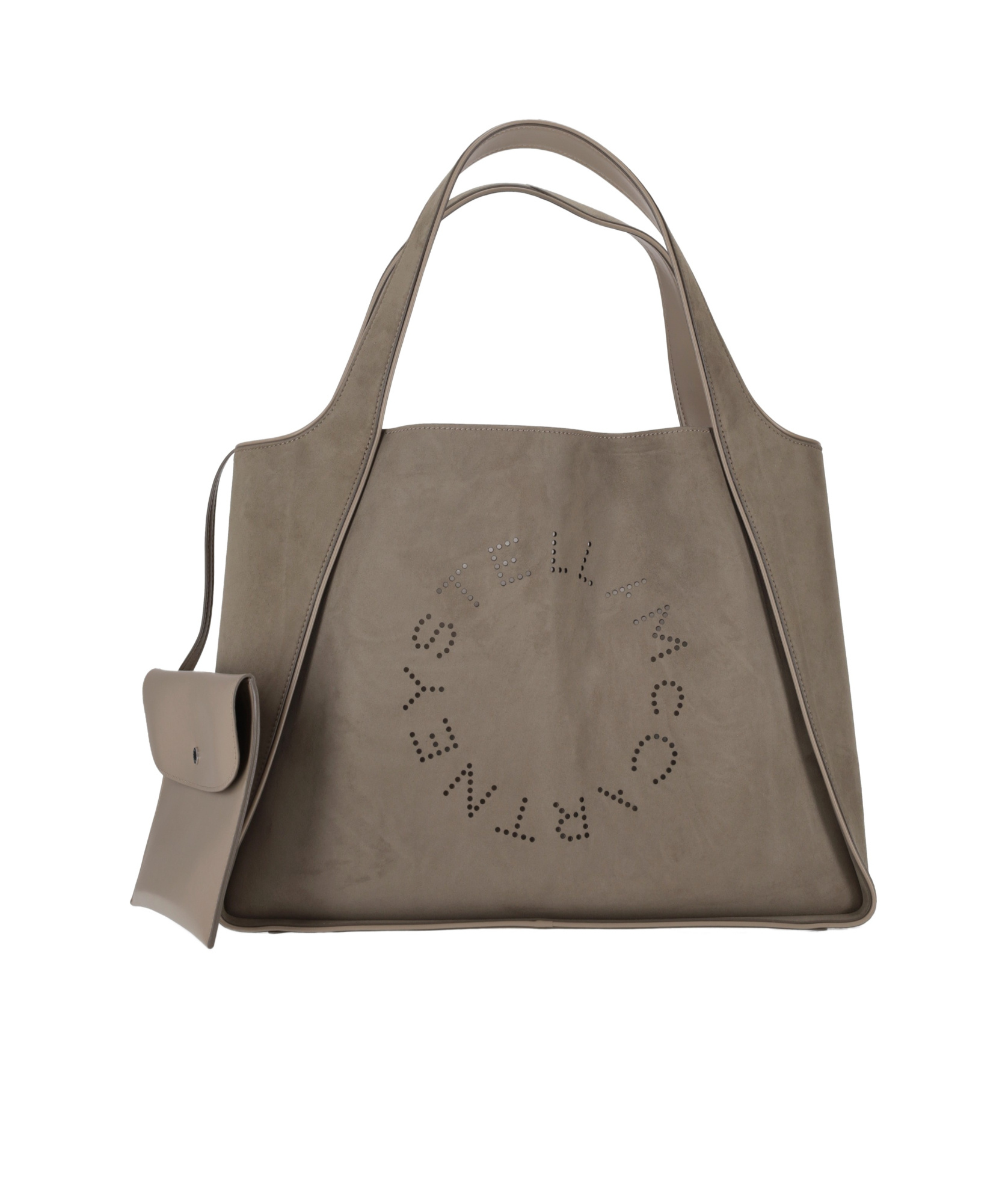 Stella Mccartney Logo Tote Bags Dual Handles In Brown