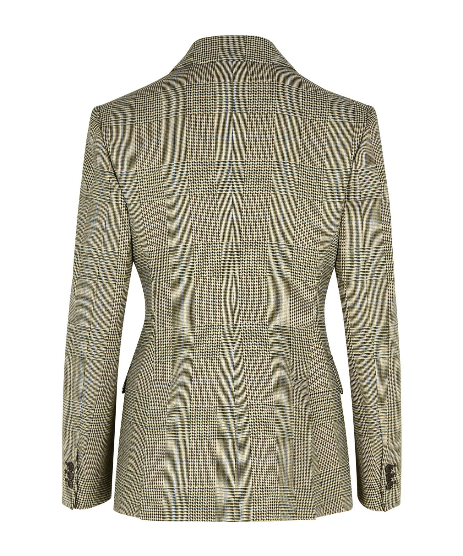 Shop P.a.r.o.s.h . Checked Single-breasted Blazer In Green