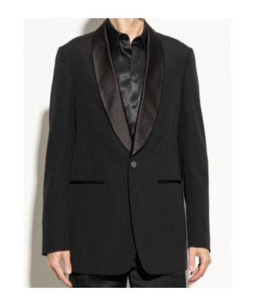 Dries Van Noten Long-sleeved Suit Coat In Black
