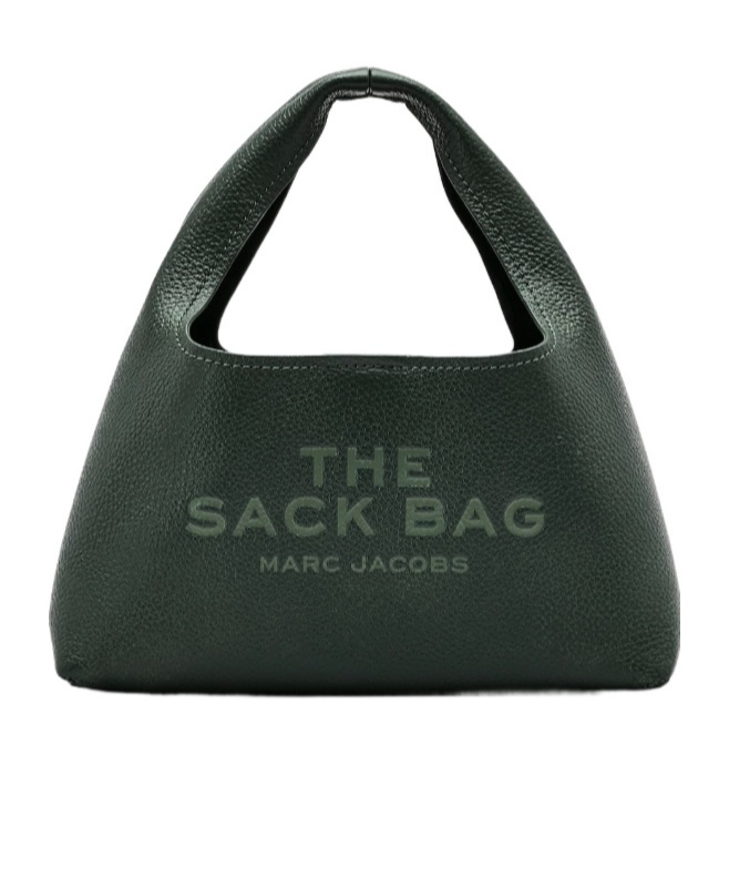 Shop Marc Jacobs The Mini Logo Printed Sack Bag In Black