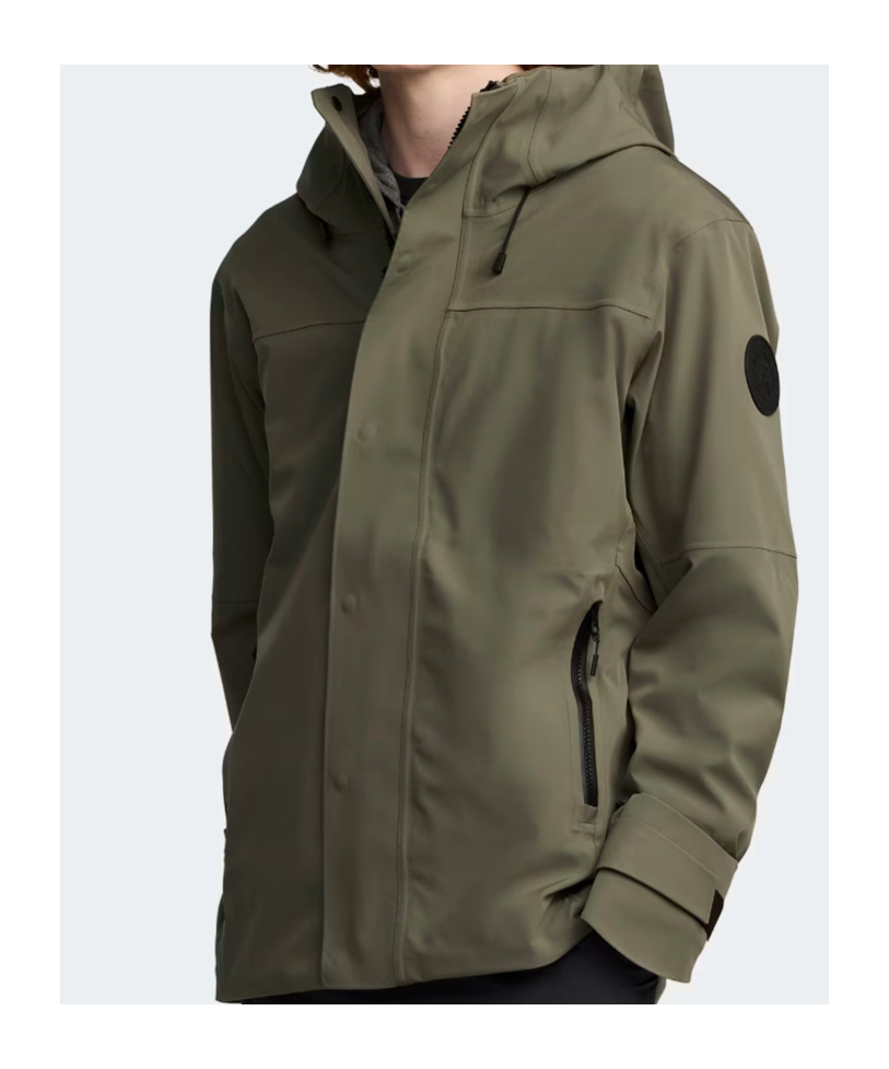 Canada Goose Rupert Rain Jacket Black Label In Green