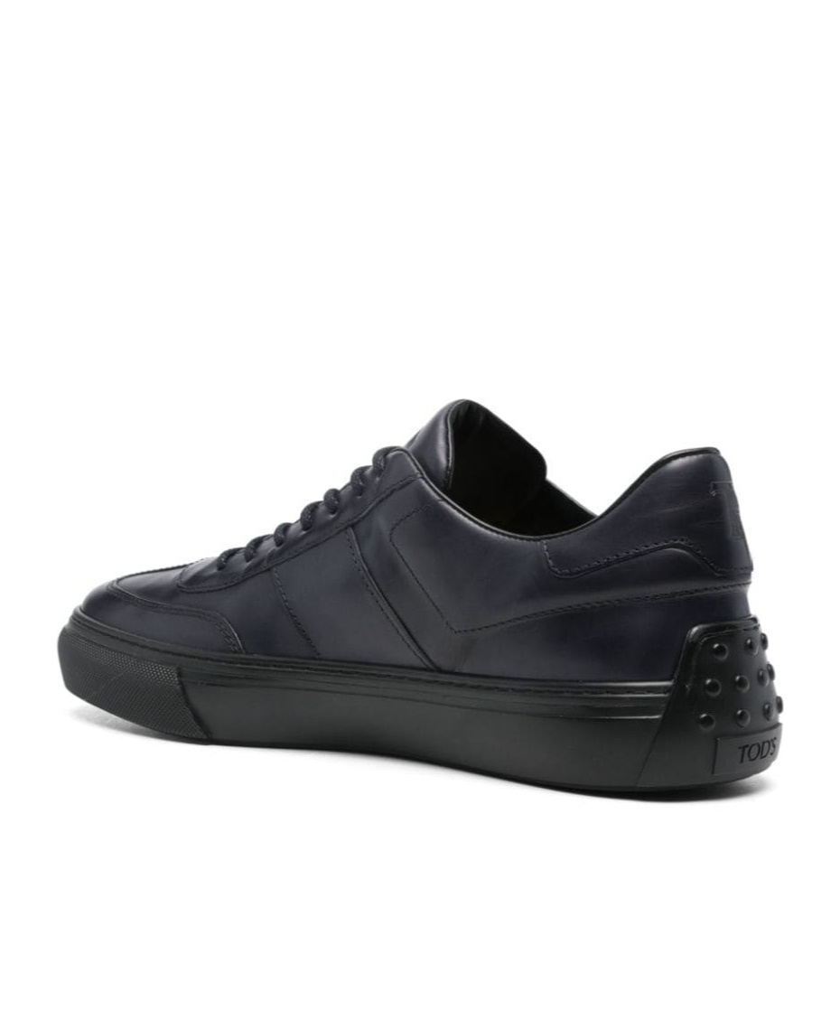 Tod's Logo-debossed Sneakers In Black