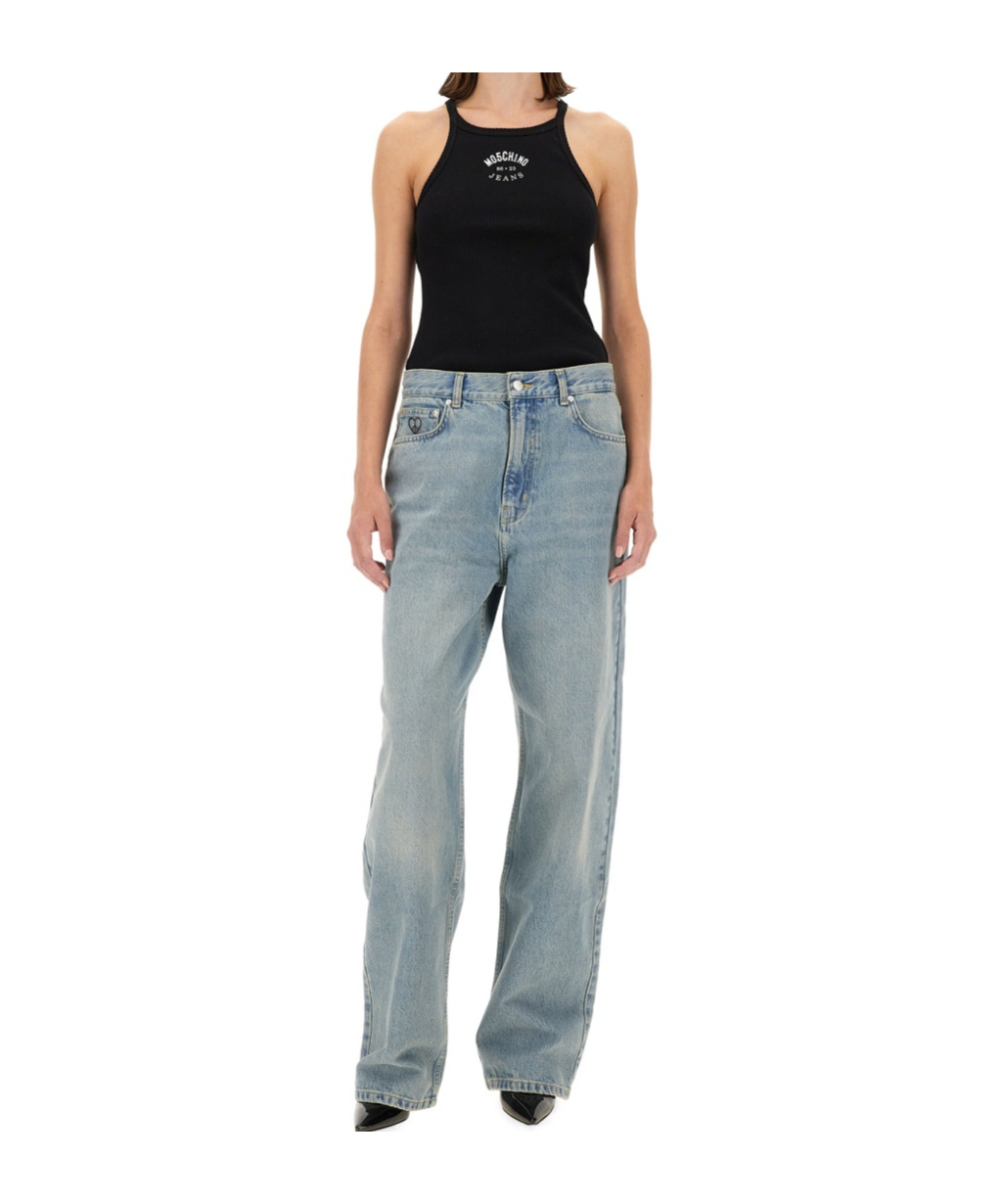 Moschino Jeans Denim Pants In Black