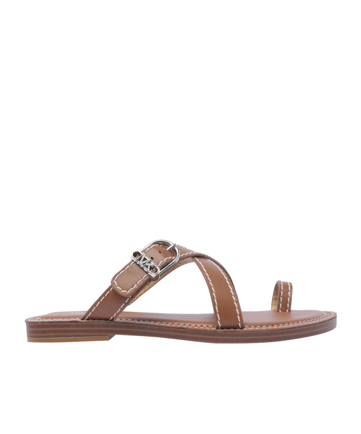 Michael Michael Kors Ashton Leather Sandals In Brown