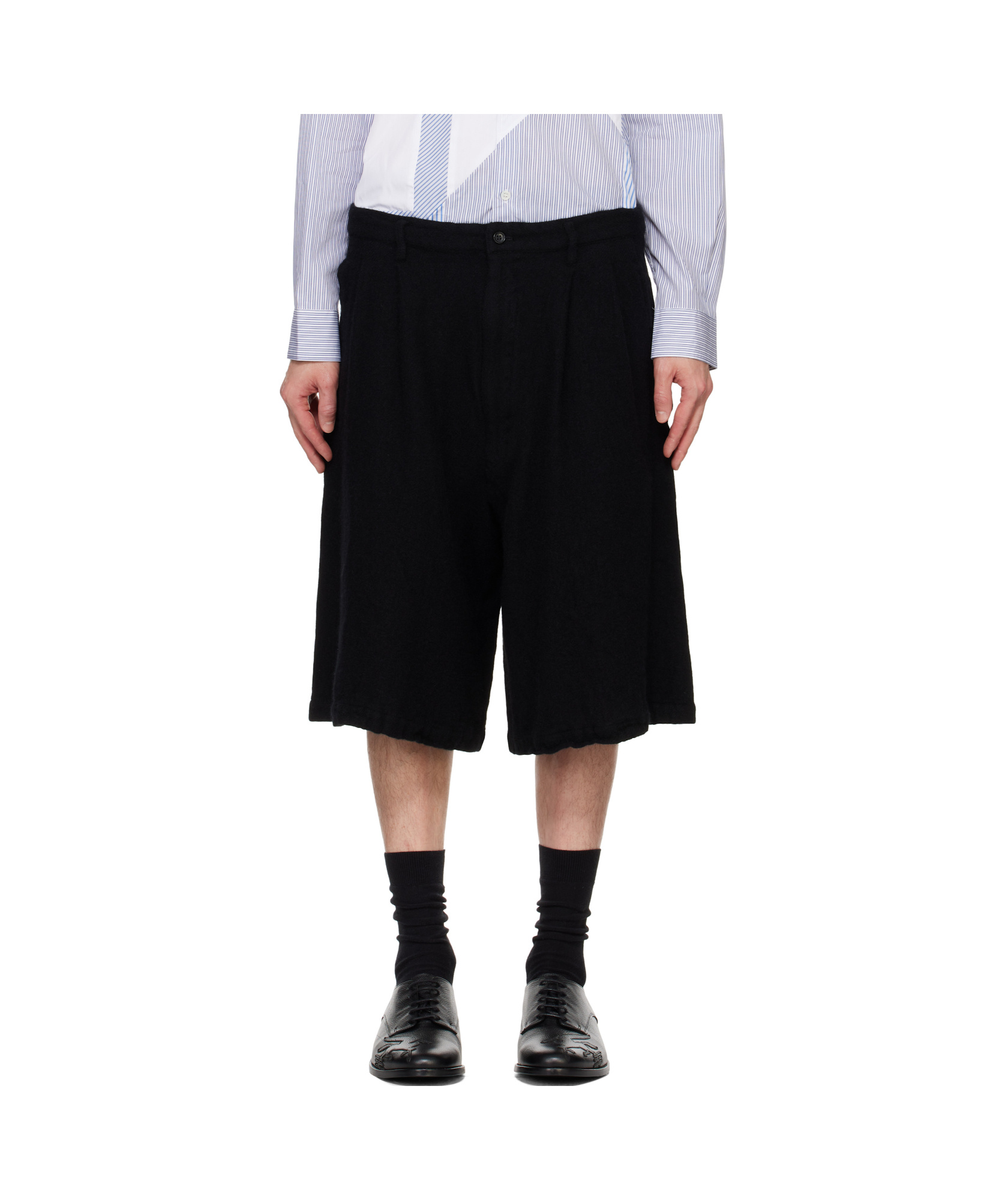 Comme Des Garçons Serge Shorts In Black