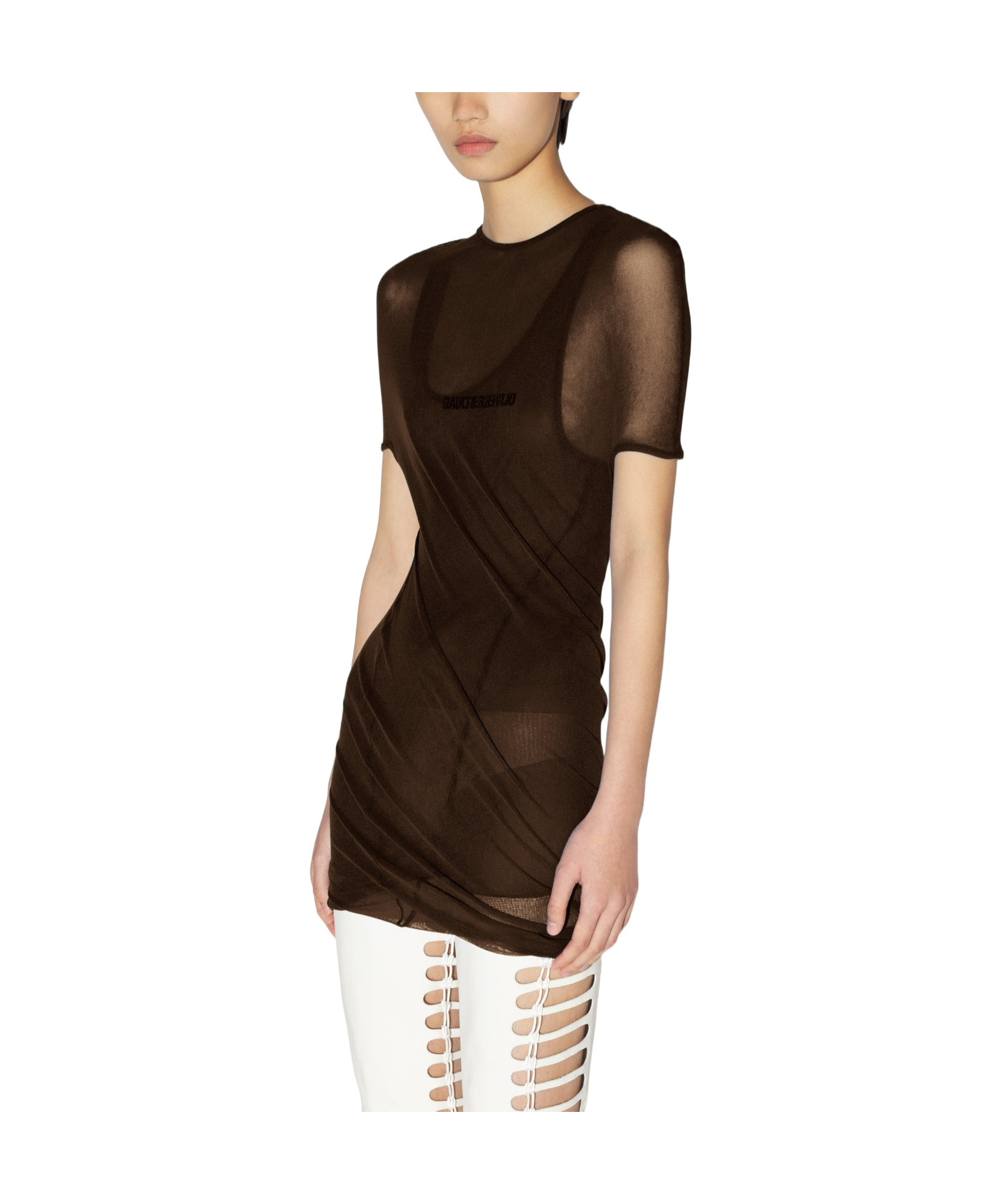JEAN PAUL GAULTIER X SHAYNE OLIVER MESH MAXI DRESS 