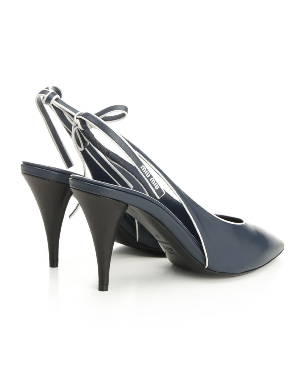 Miu Miu Slingback High Heel Sandals In Gray