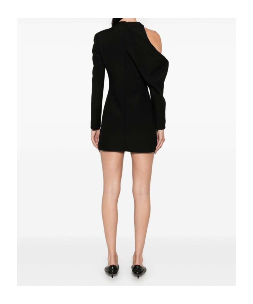 Khaite Asymmetric Dress In Black