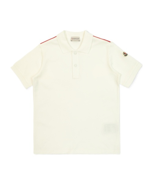 Moncler Short-sleeved Polo Shirt In White