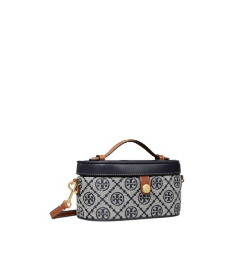 Tory Burch T Monogram Makeup Bag In Black