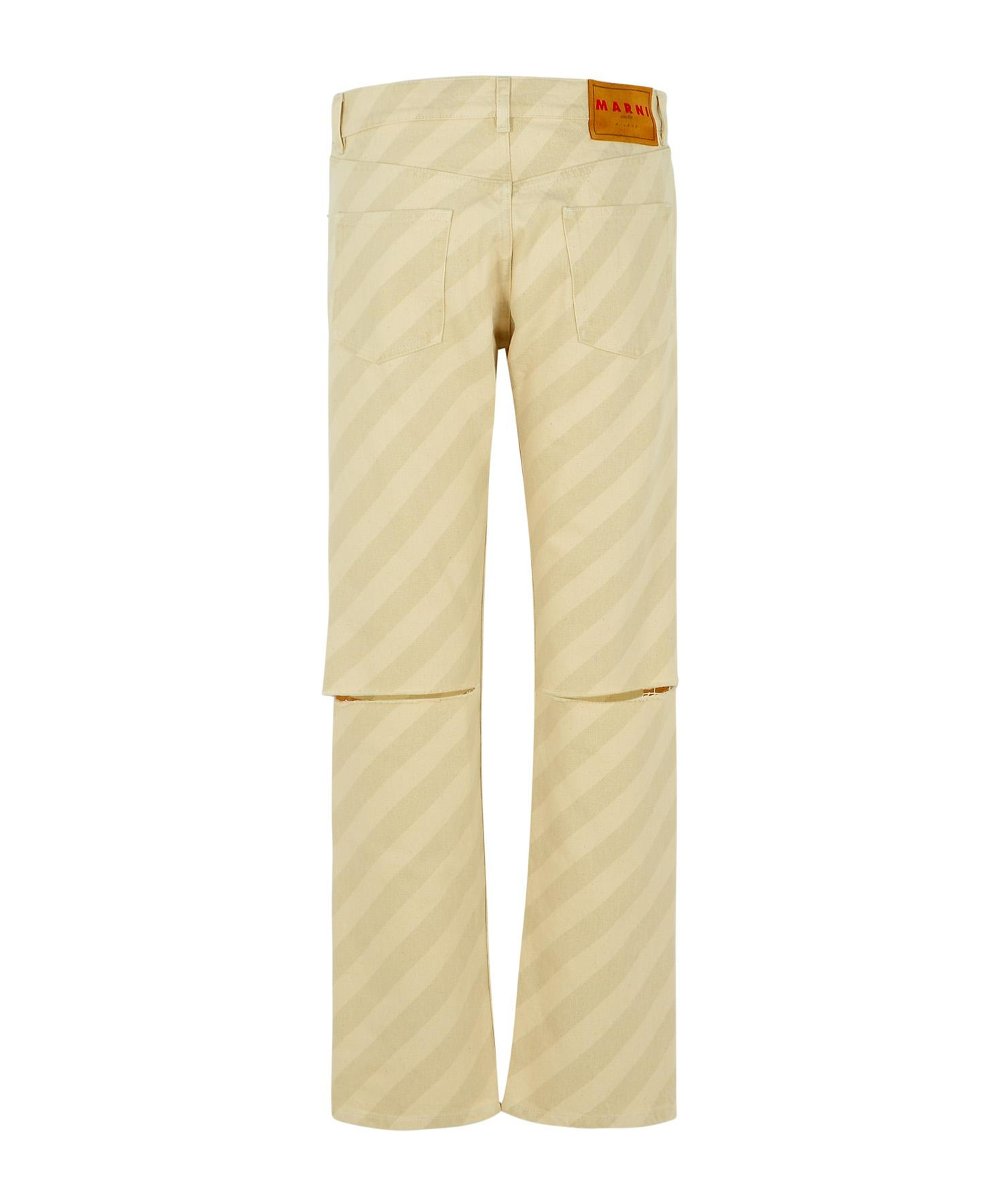 MARNI MARNI STRIPED STRAIGHT LEG JEANS