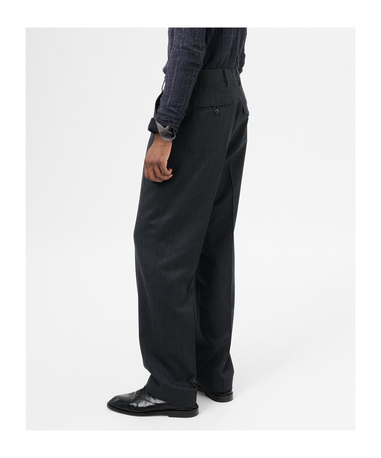 Our Legacy Maitre D Belt-loop Casual Pants In Black