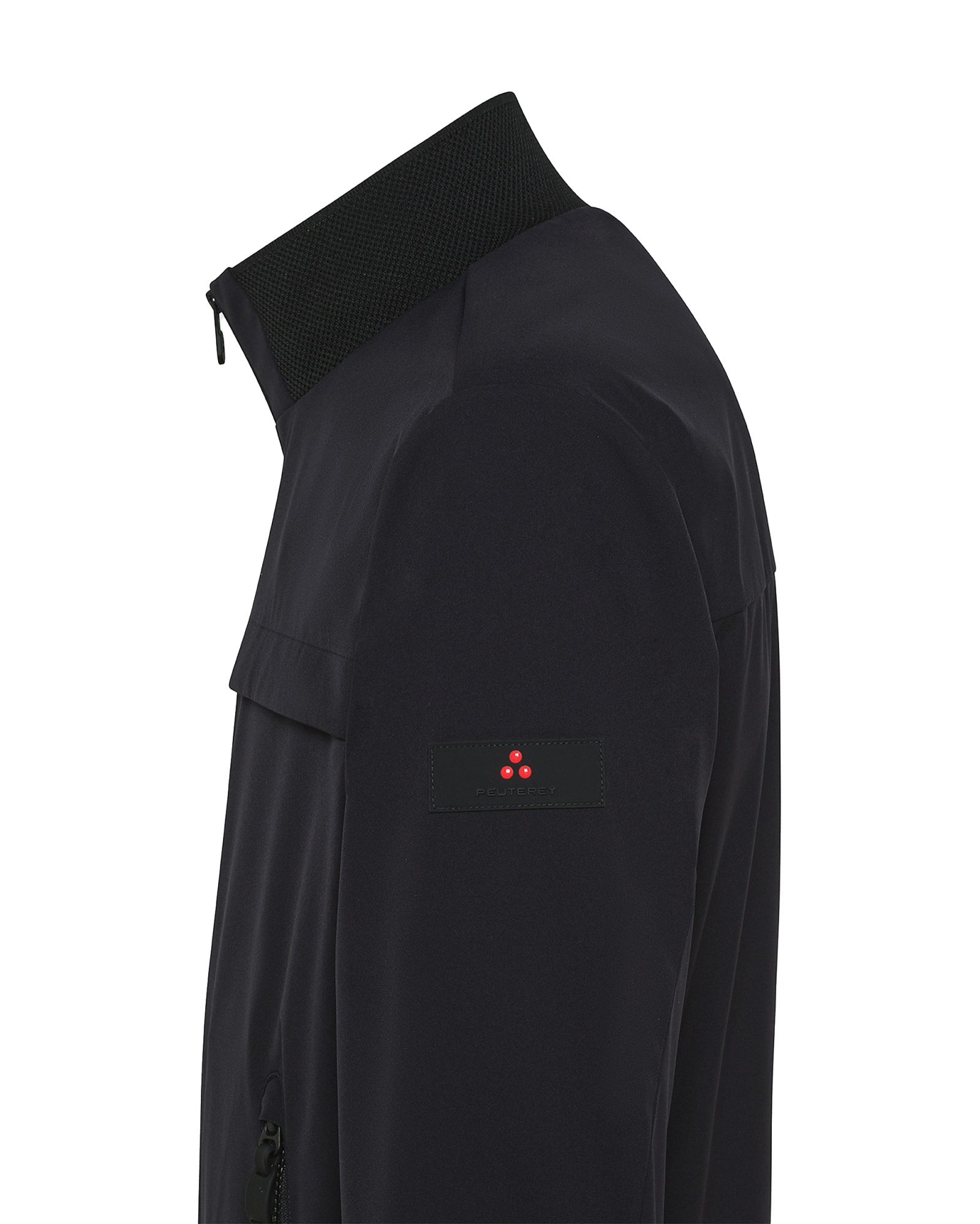 Peuterey Right-collar Zipper Casual Jacket In Black