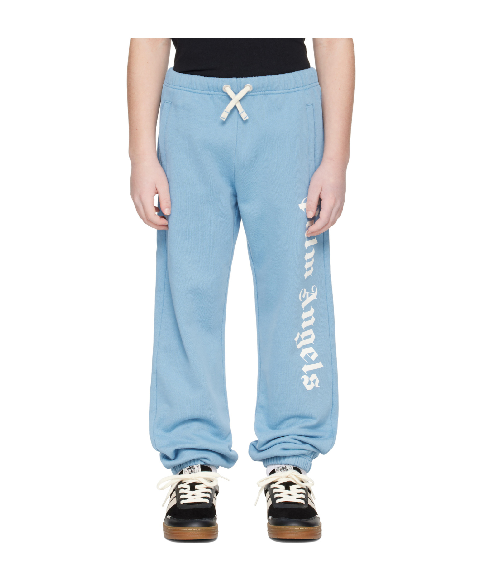 Palm Angels Elastic Waist Sweatpants In Blue