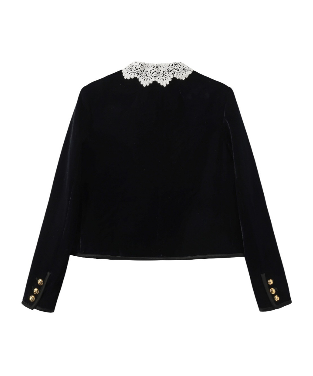 Marissa Chiara Long-sleeved Casual Jacket In Black