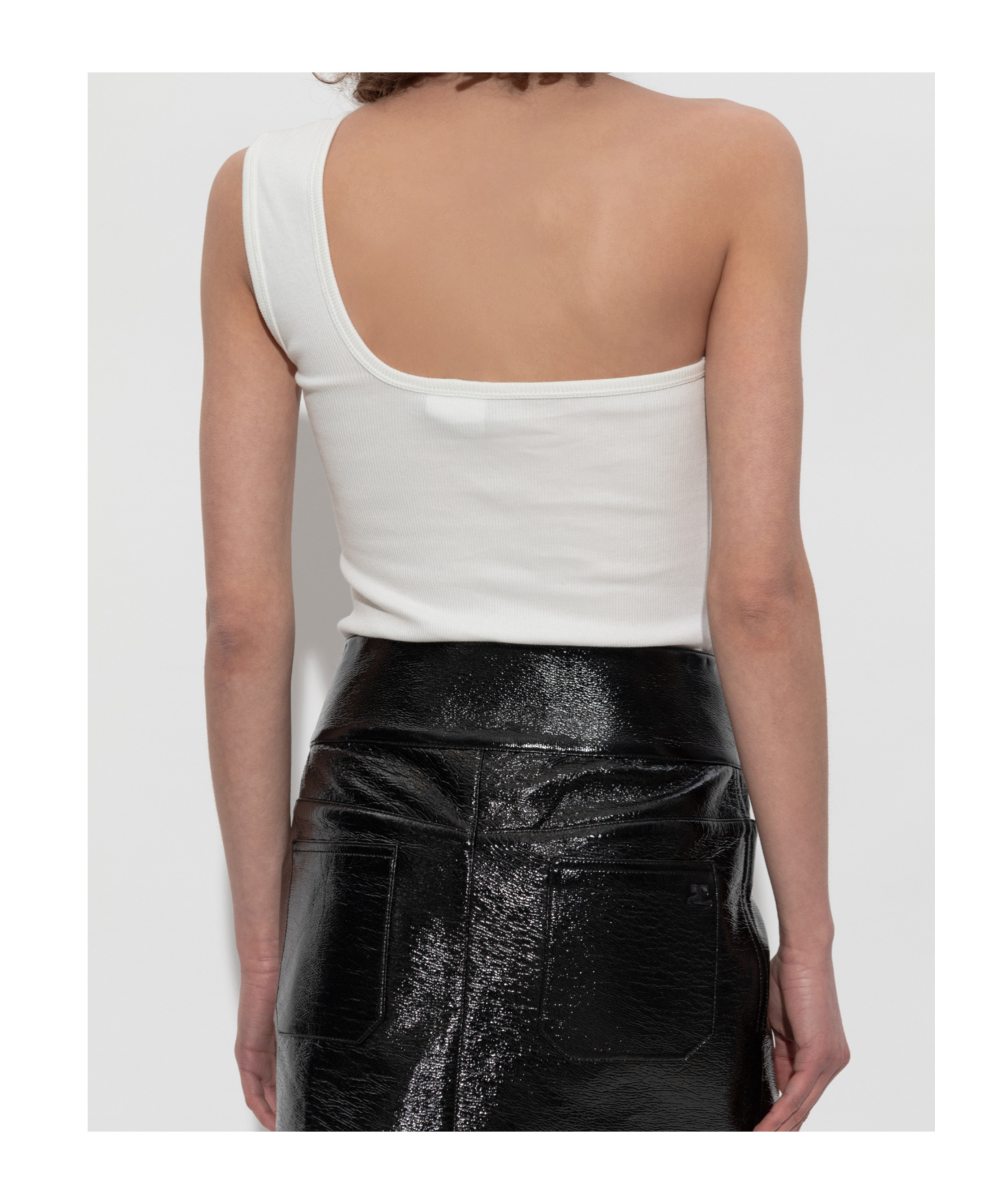 Courrèges One-shoulder Jumpsuit In White