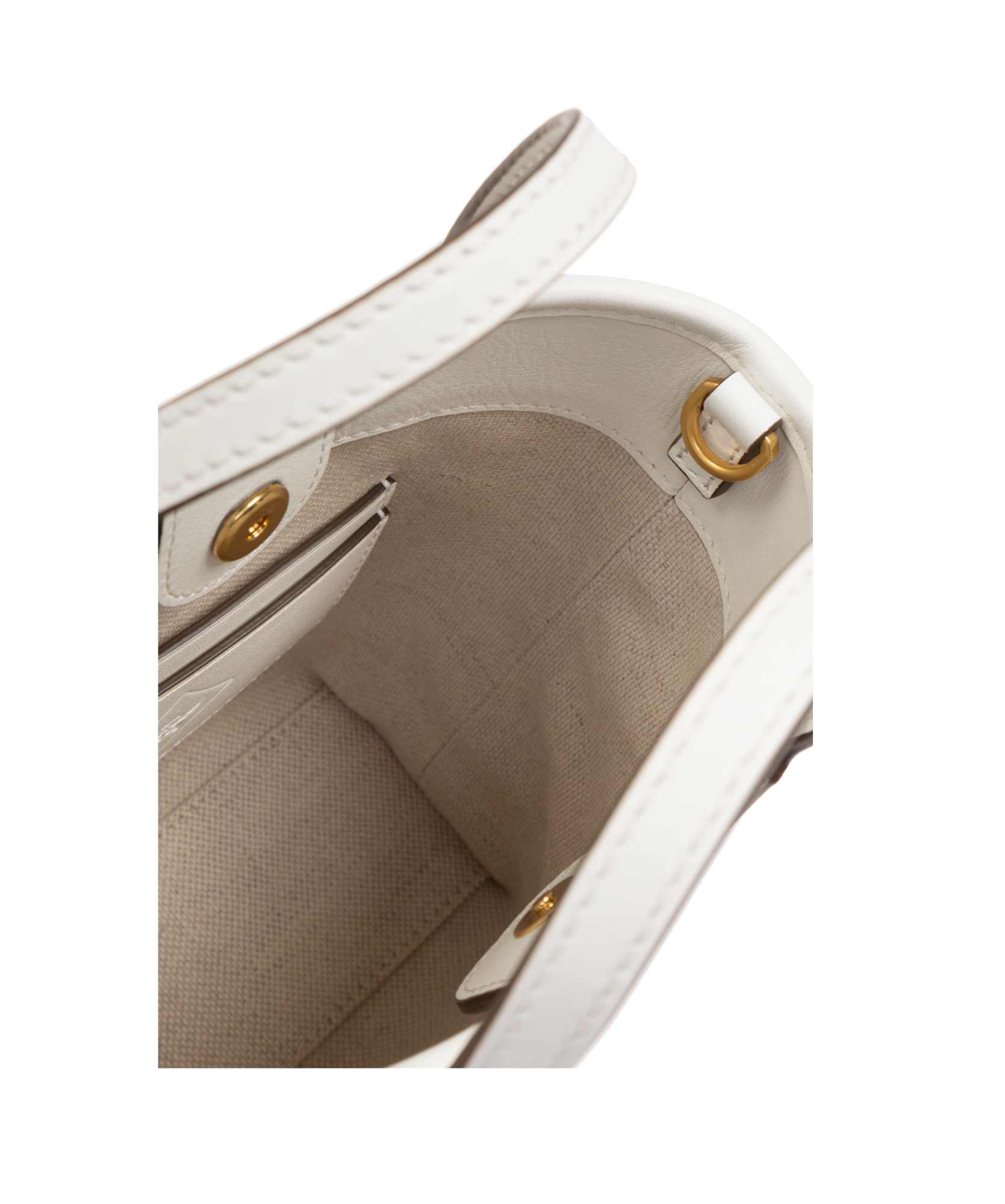 Mcm Double Handle Shoulder Bag In Nude