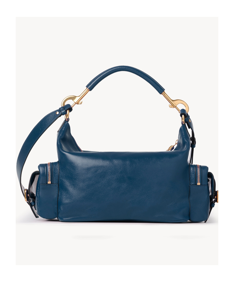 Chloé Womens Chloe Camera Medium Leather Shoulder Bag In Blue