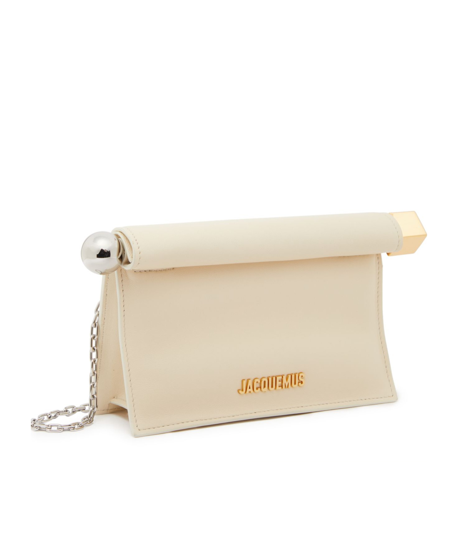 Jacquemus Logo Square Shoulder Bag In Brown