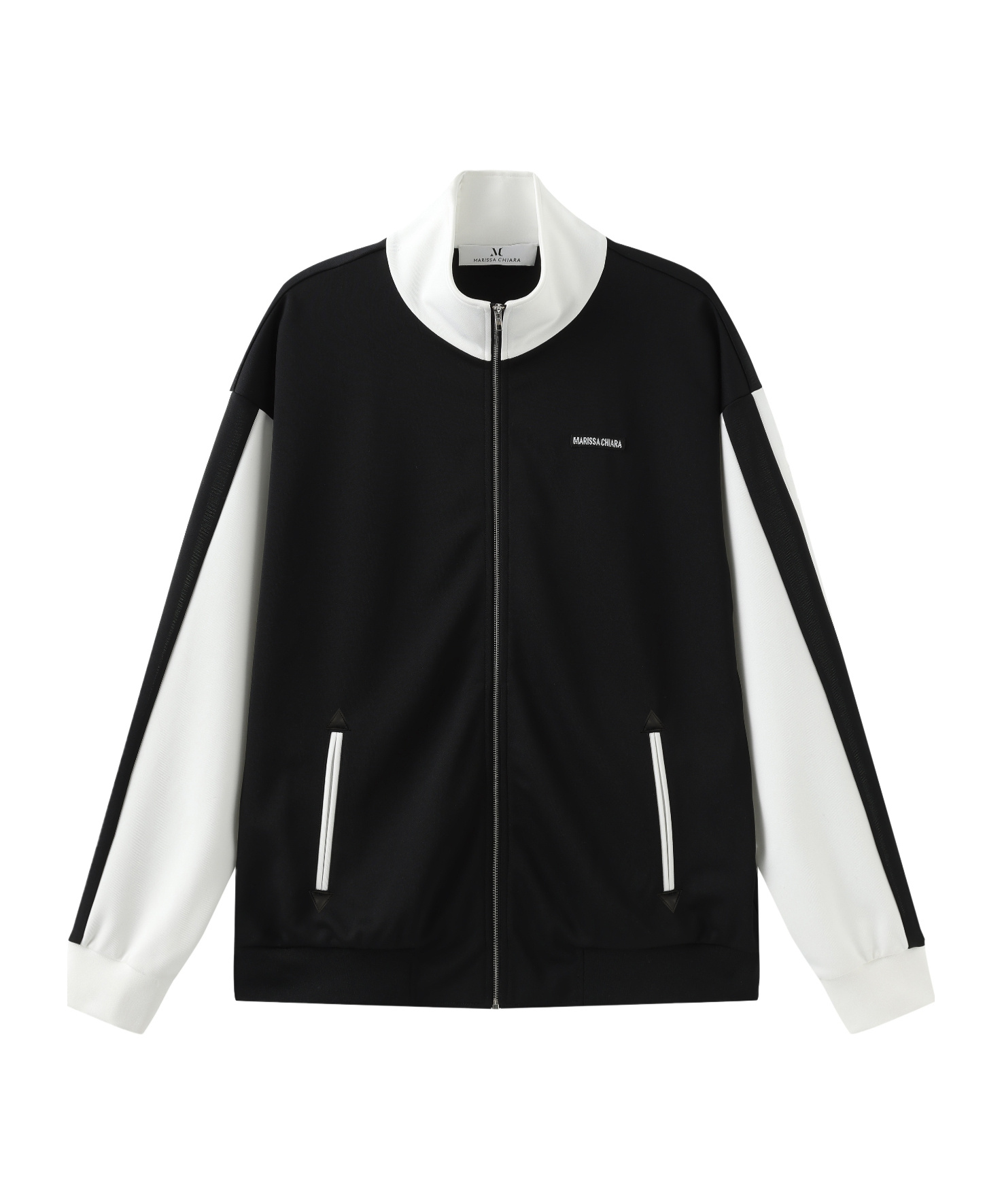 Marissa Chiara Long-sleeved Casual Jacket In Black