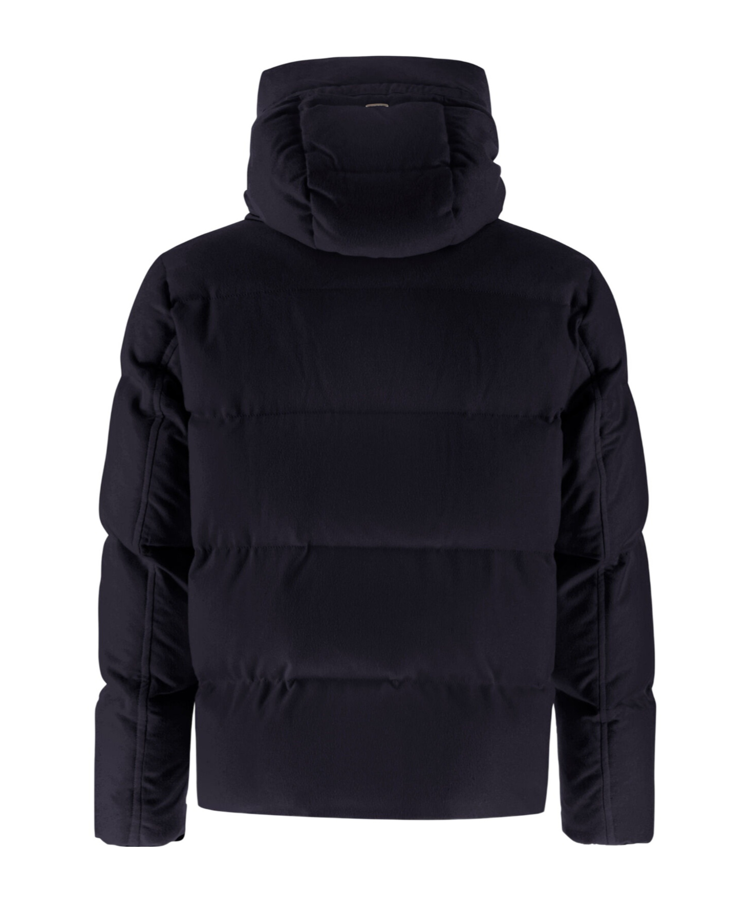 Herno Bomper Uin Cashmere And Silk Down Jacket In Black