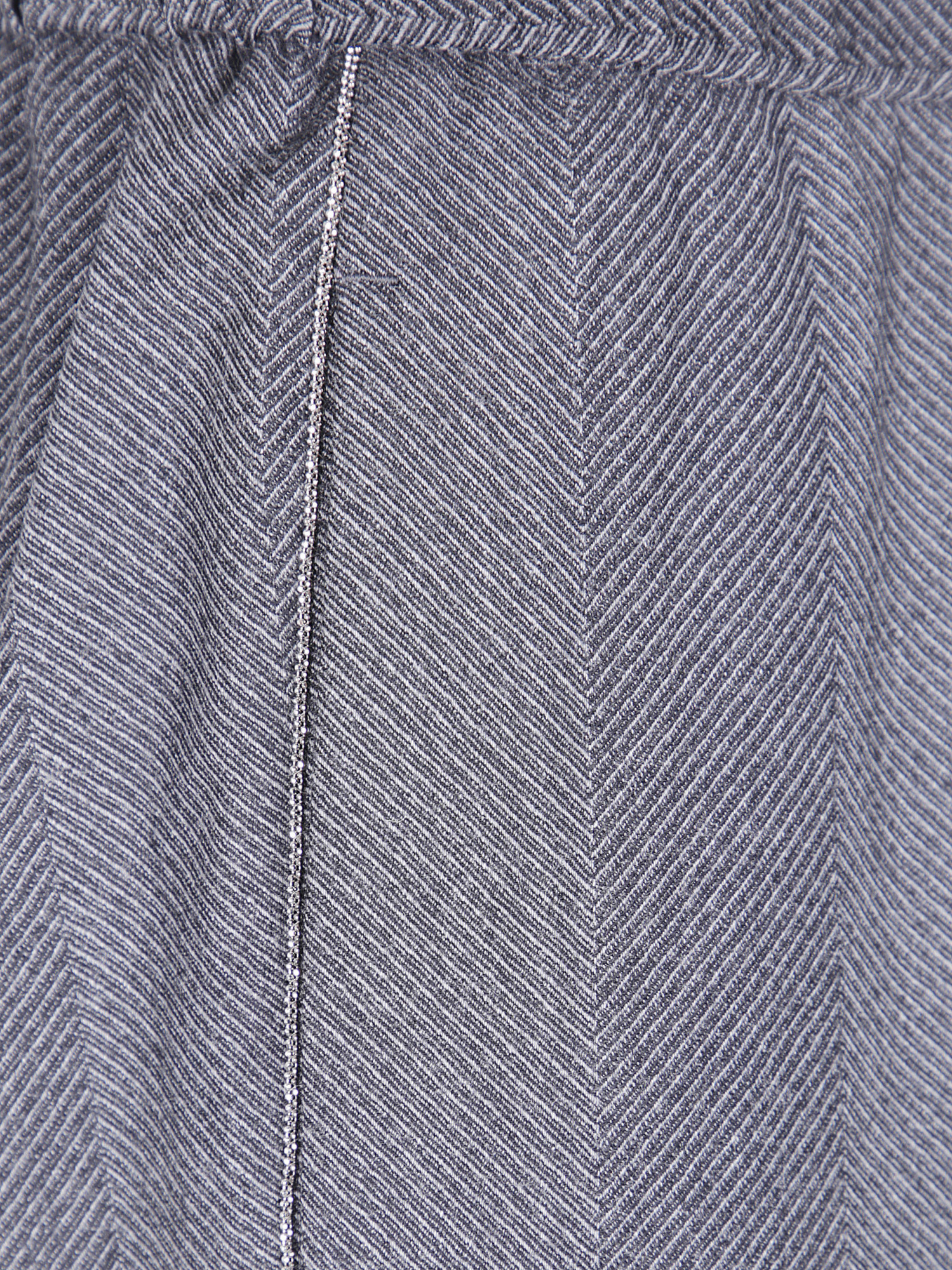 Peserico Herringbone Elasticated-waist Trousers In Gray