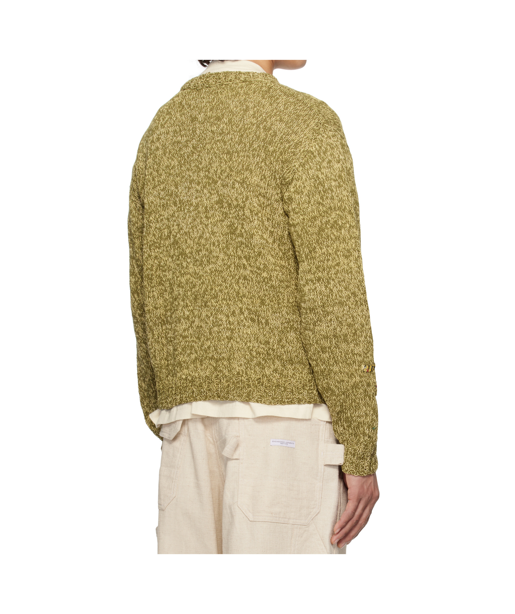 Story Mfg. Khaki Twinsun Knit Cardigan In Khaki