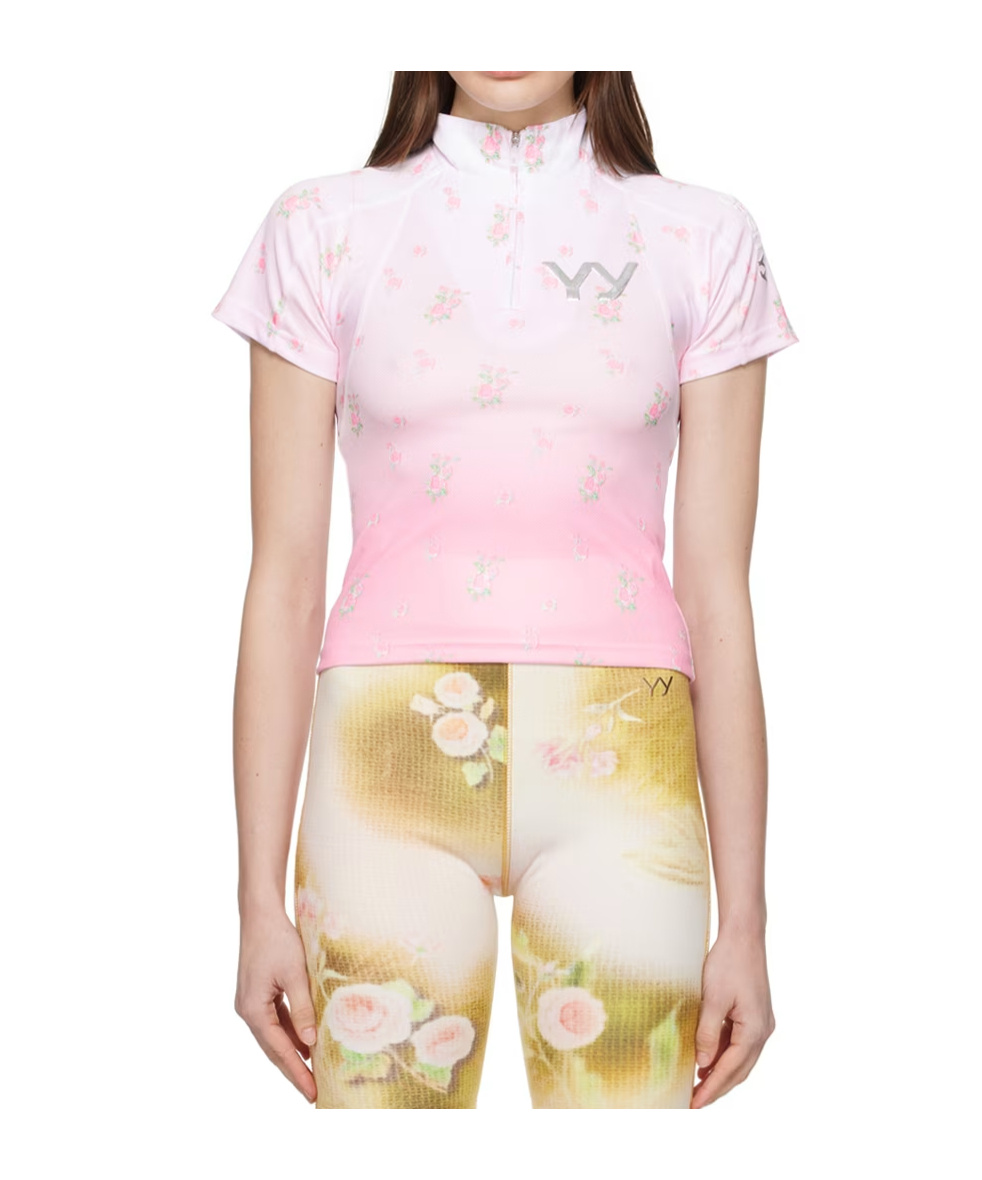 Open Yy Cycling T-shirts In Pink