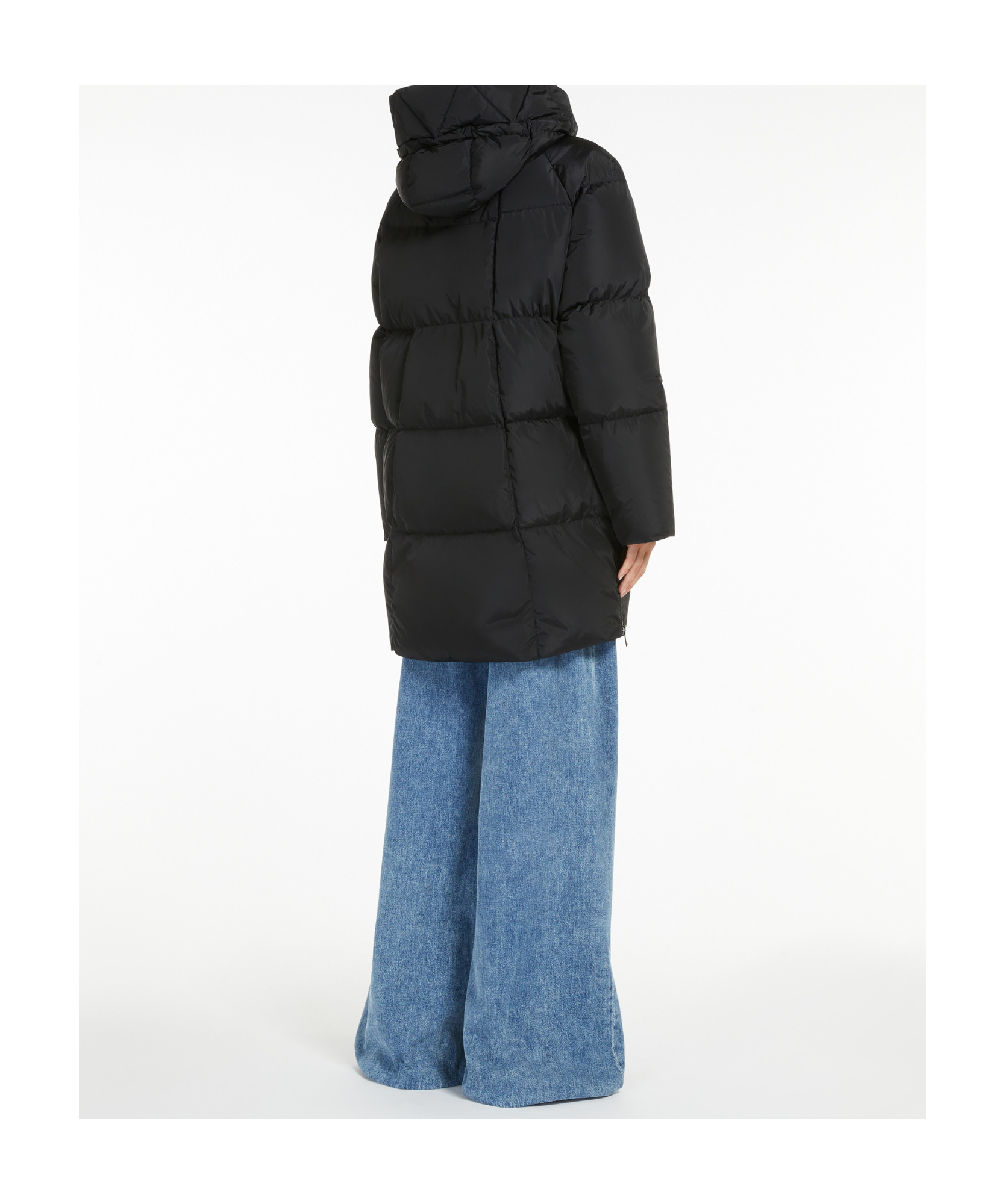 Weekend Max Mara Long-sleeved Parka Coat In Black