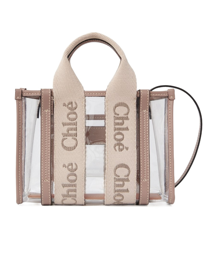 Chloé Women Mini Woody Tote Bag In Jelly In Nude