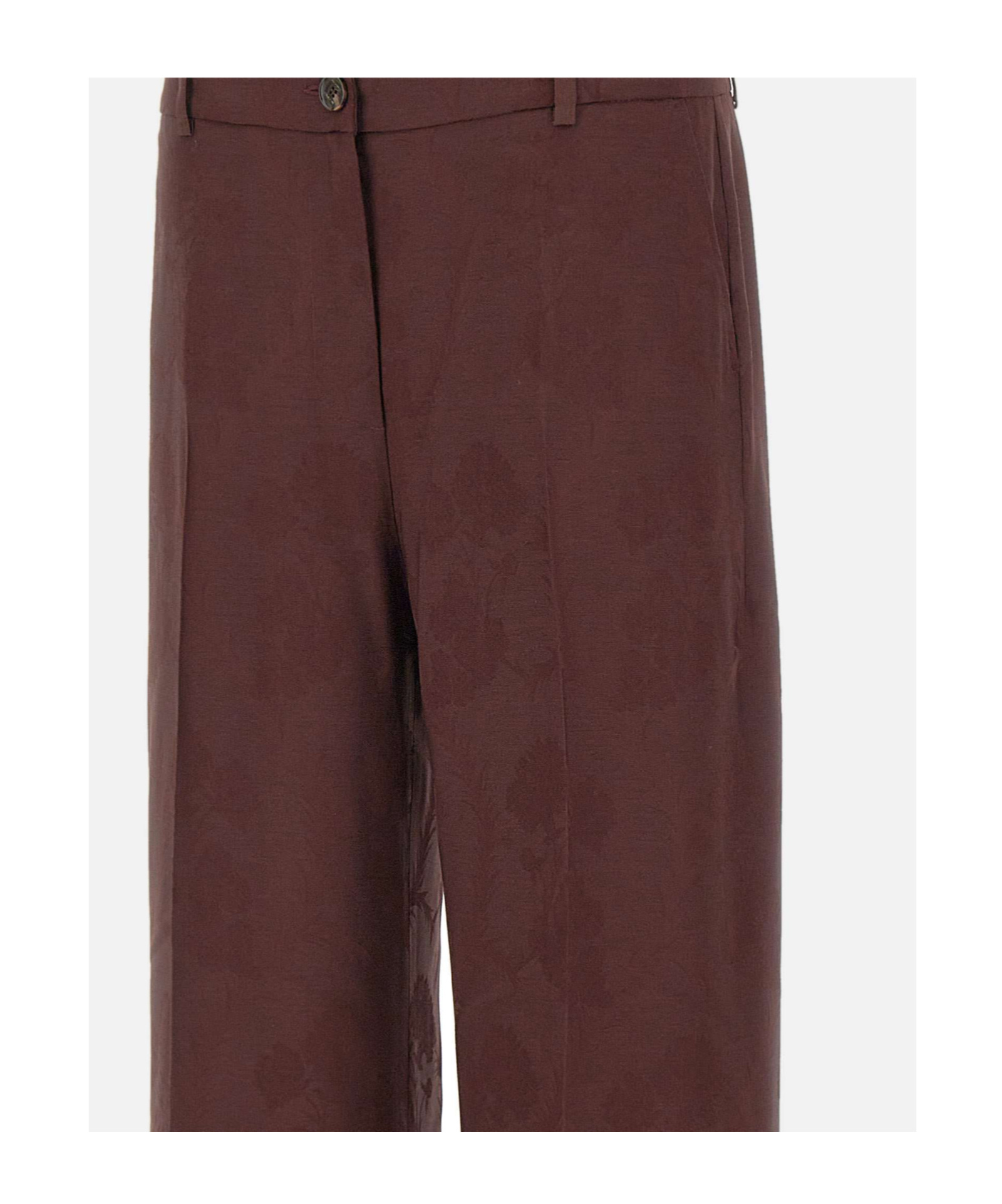 Etro Belt Loop Casual Pants In Red