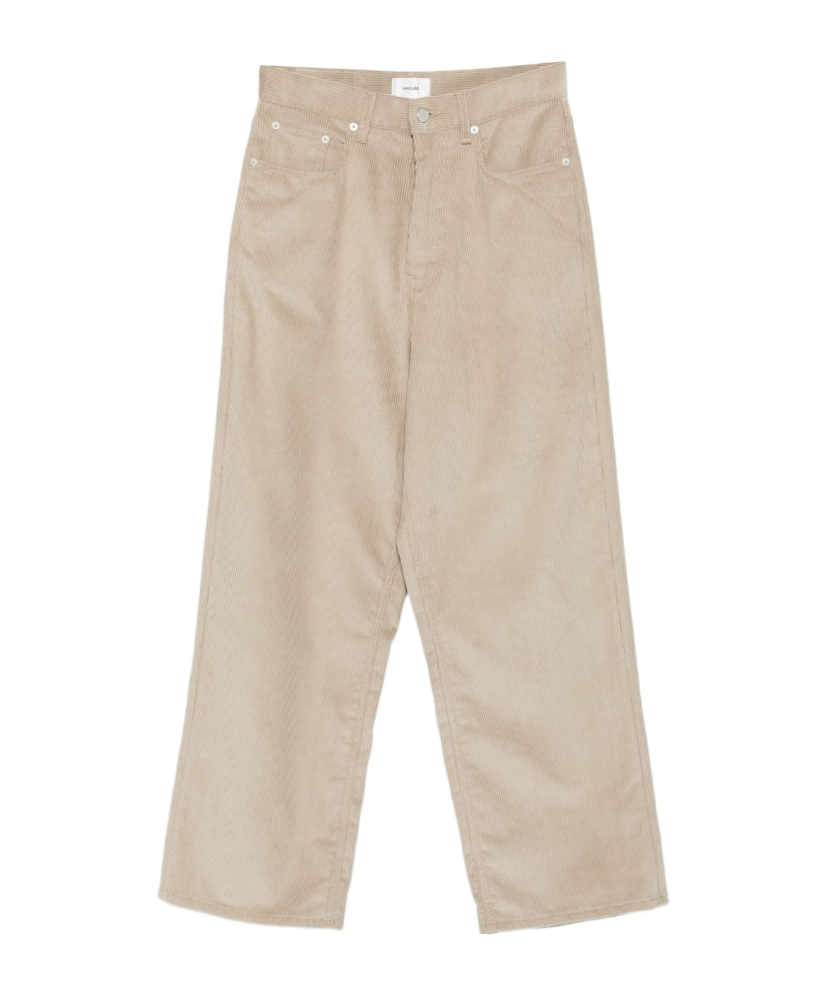 Haikure Wide Leg Corduroy Five Pocket Trousers In Brown