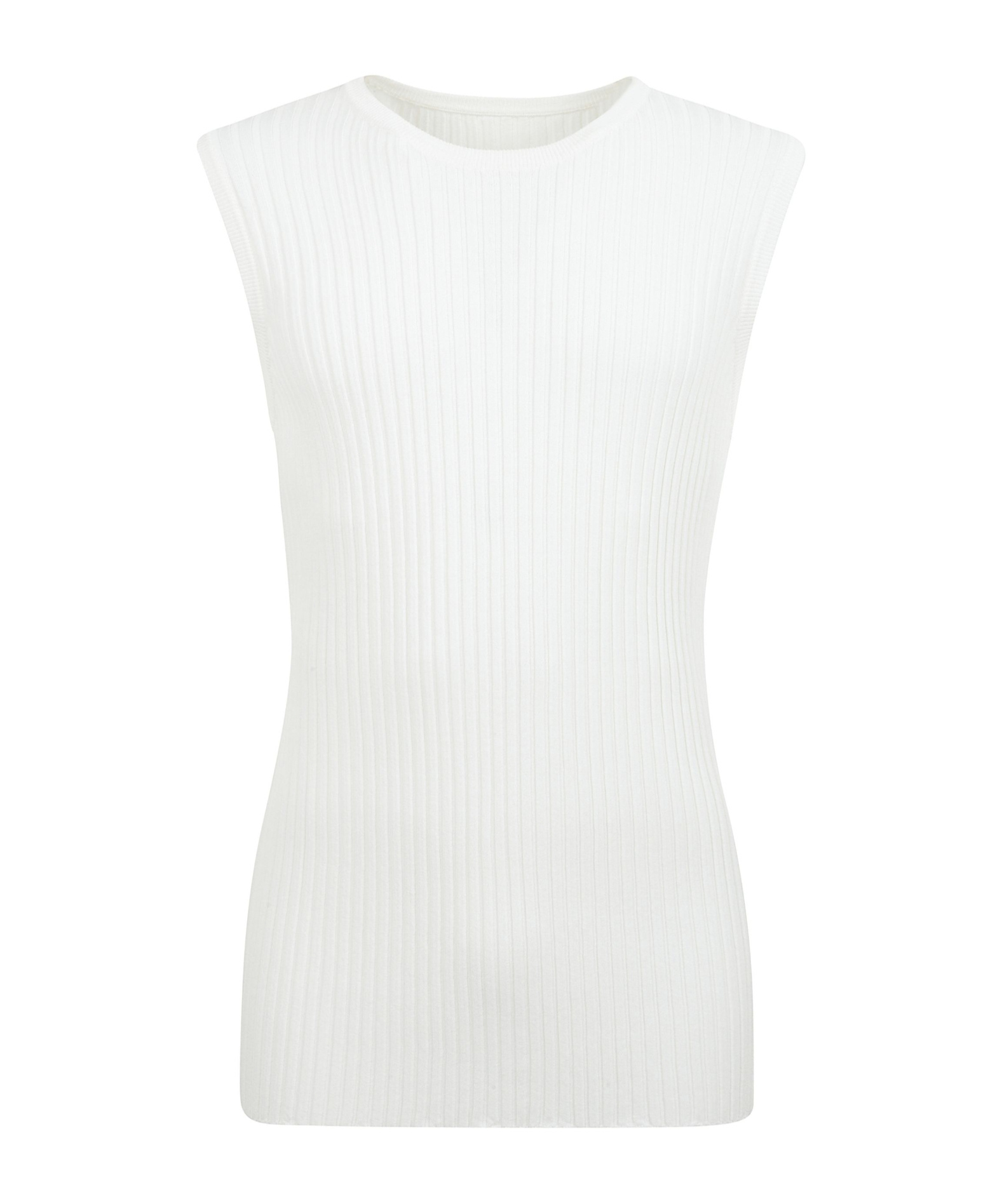 Mm6 Maison Margiela Sleeveless Knitted Top In White