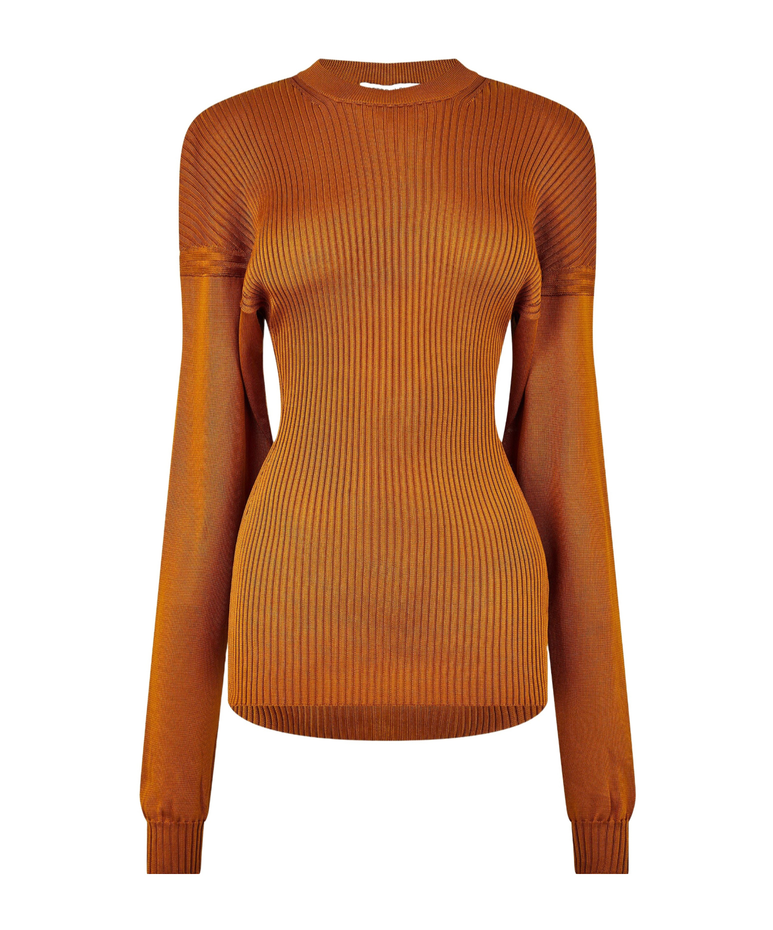 Bottega Veneta Simple Knitted Sweater In Brown