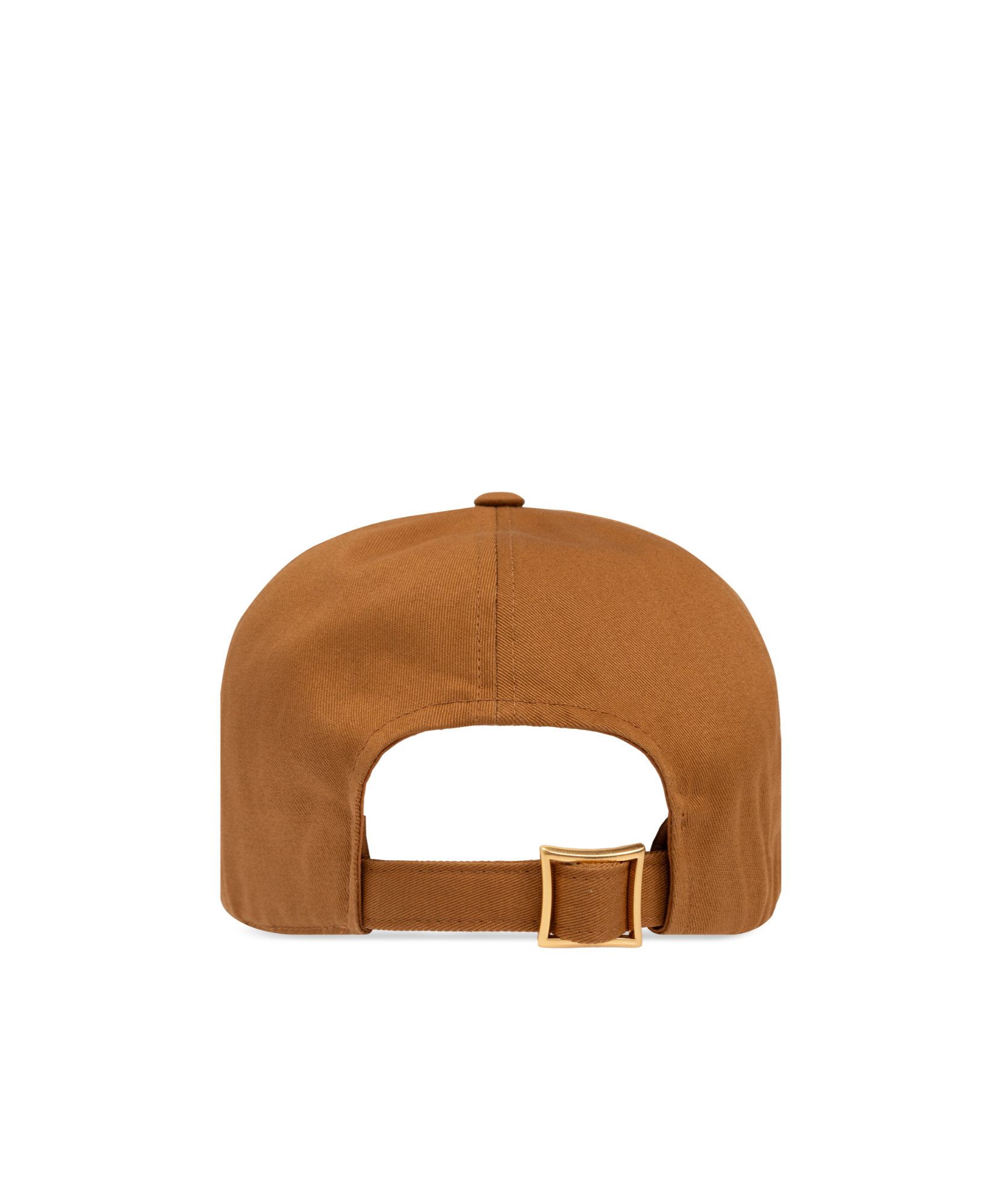 Mcm Logo Embroidery Cap In Cotton Twill In Brown