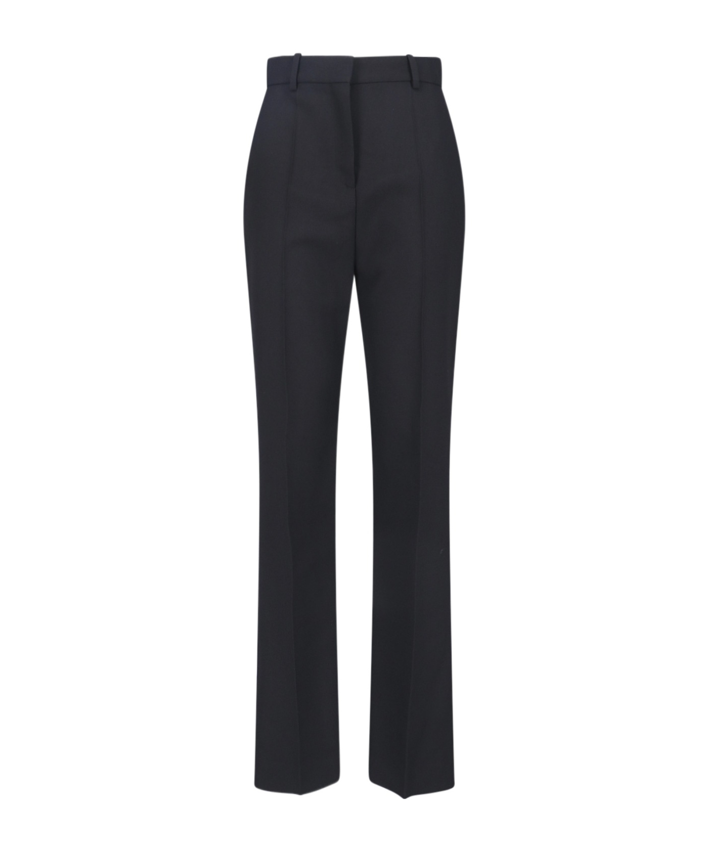Calvin Klein Straight Leg Trousers With Belt Loops And Pockets In Black