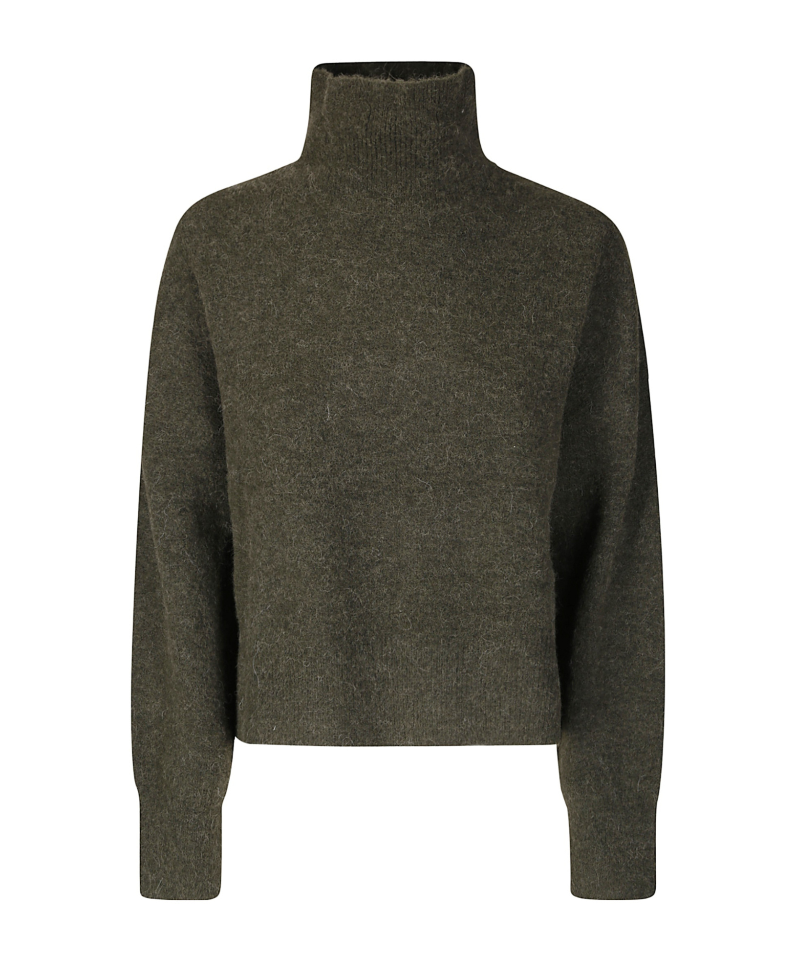Samsoe & Samsoe High-neck Long-sleeved Sweater In Green