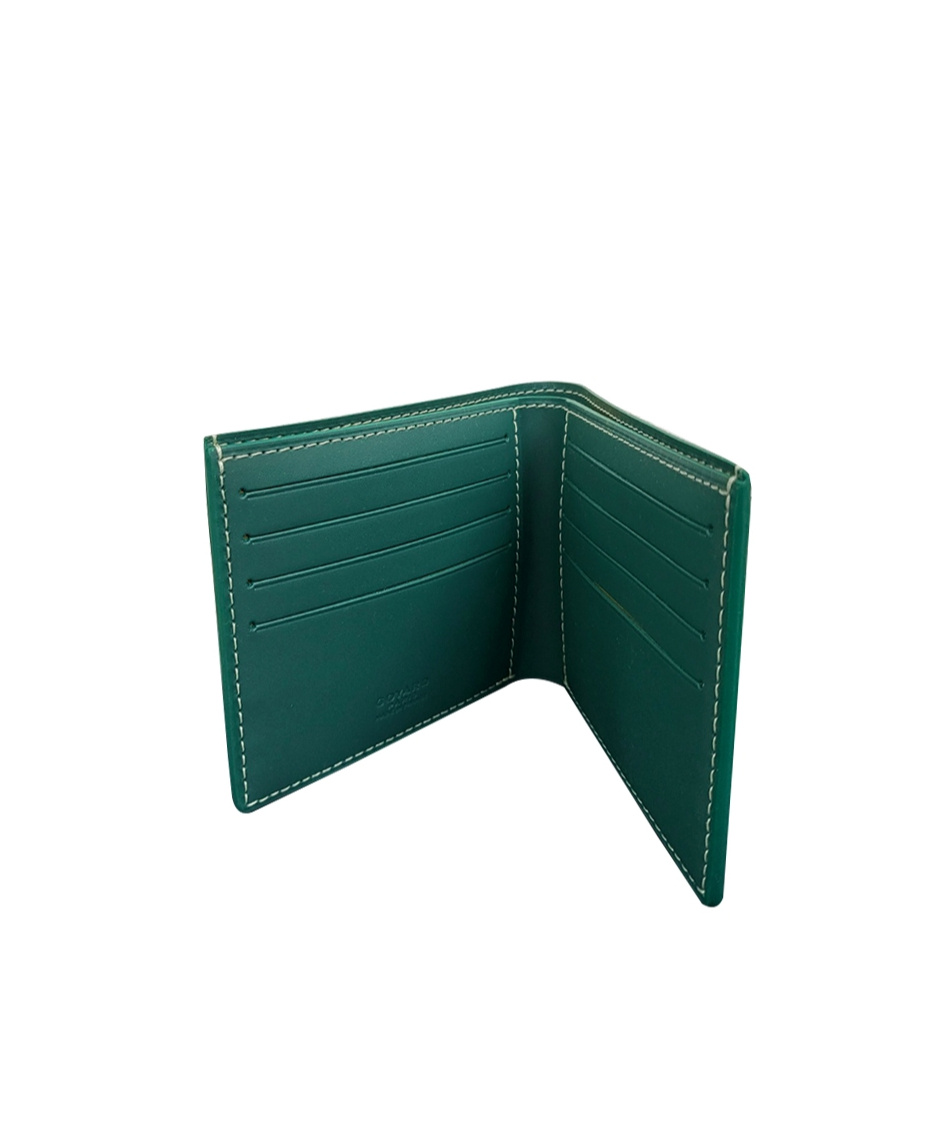 Pre-owned Goyard Pattern Wallet In Green