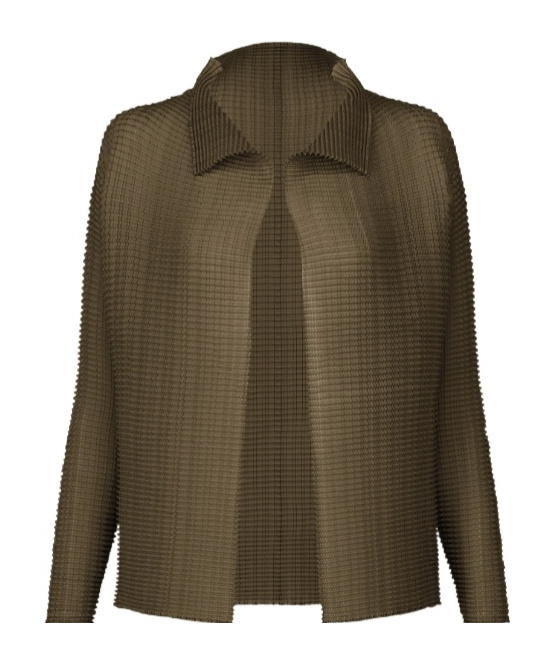 Issey Miyake Wooly Pleats-58 In Green