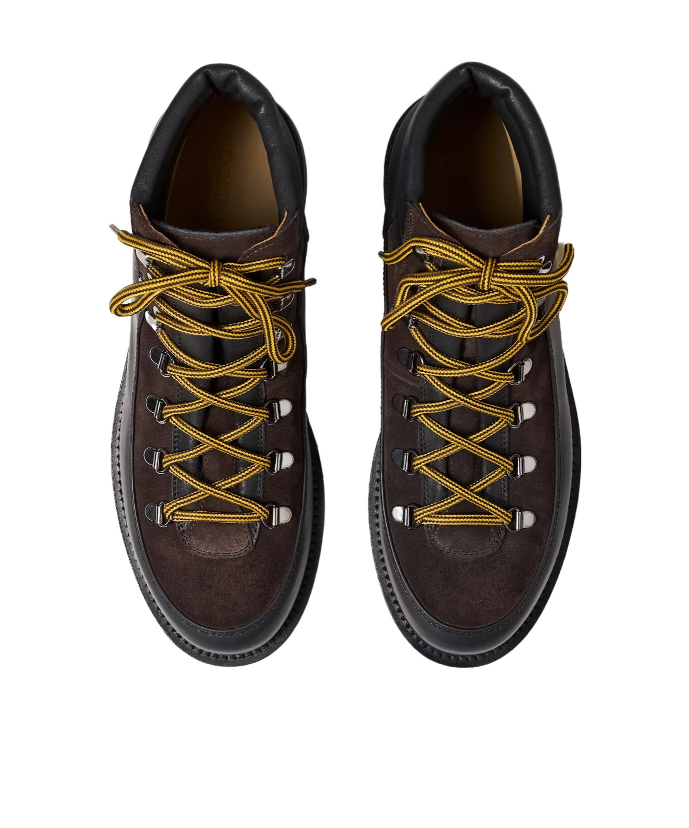 Scarosso Leather Suede Lace-up Boots In Brown