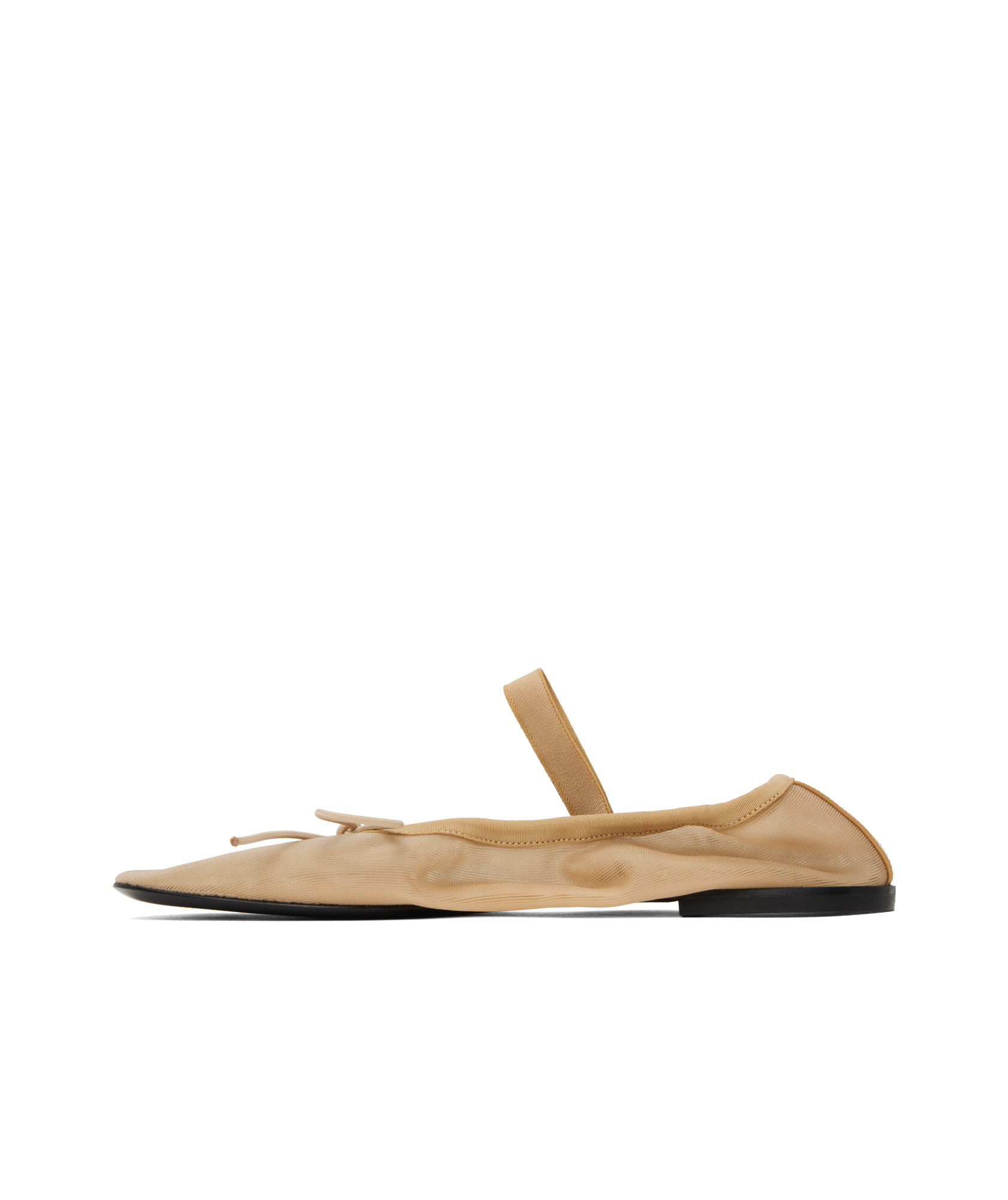 Proenza Schouler Beige Glove Mary Jane Ballerina Flats In Camel