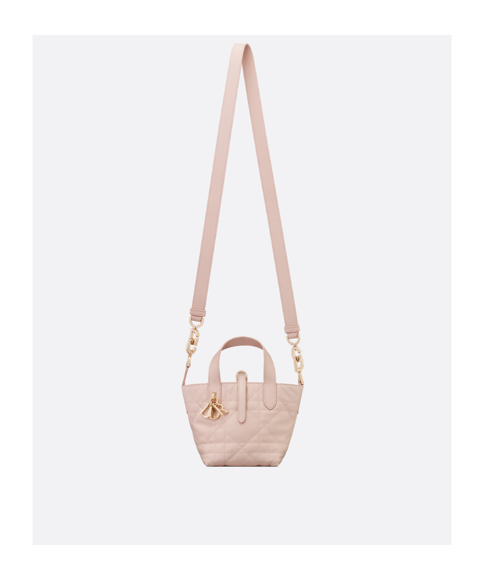 Dior Toujours Vertical Nano Tote Bag In Pink